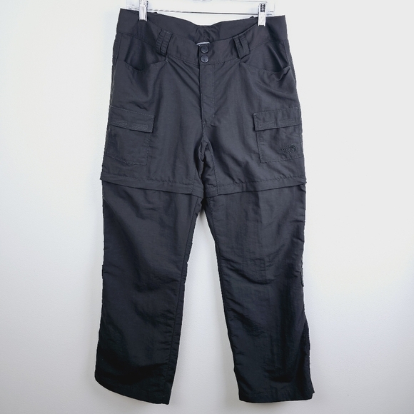 The North Face Paramount Nylon Cargo Convertible Hiking Gray Pants/Shorts - Picture 1 of 13